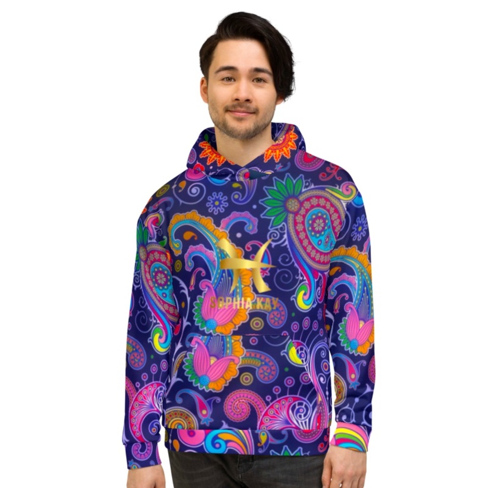 Purple Paisley Hoodie